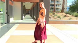 Tall Leggy Eva Cosplay and Public Nudity on FTVGirls.com